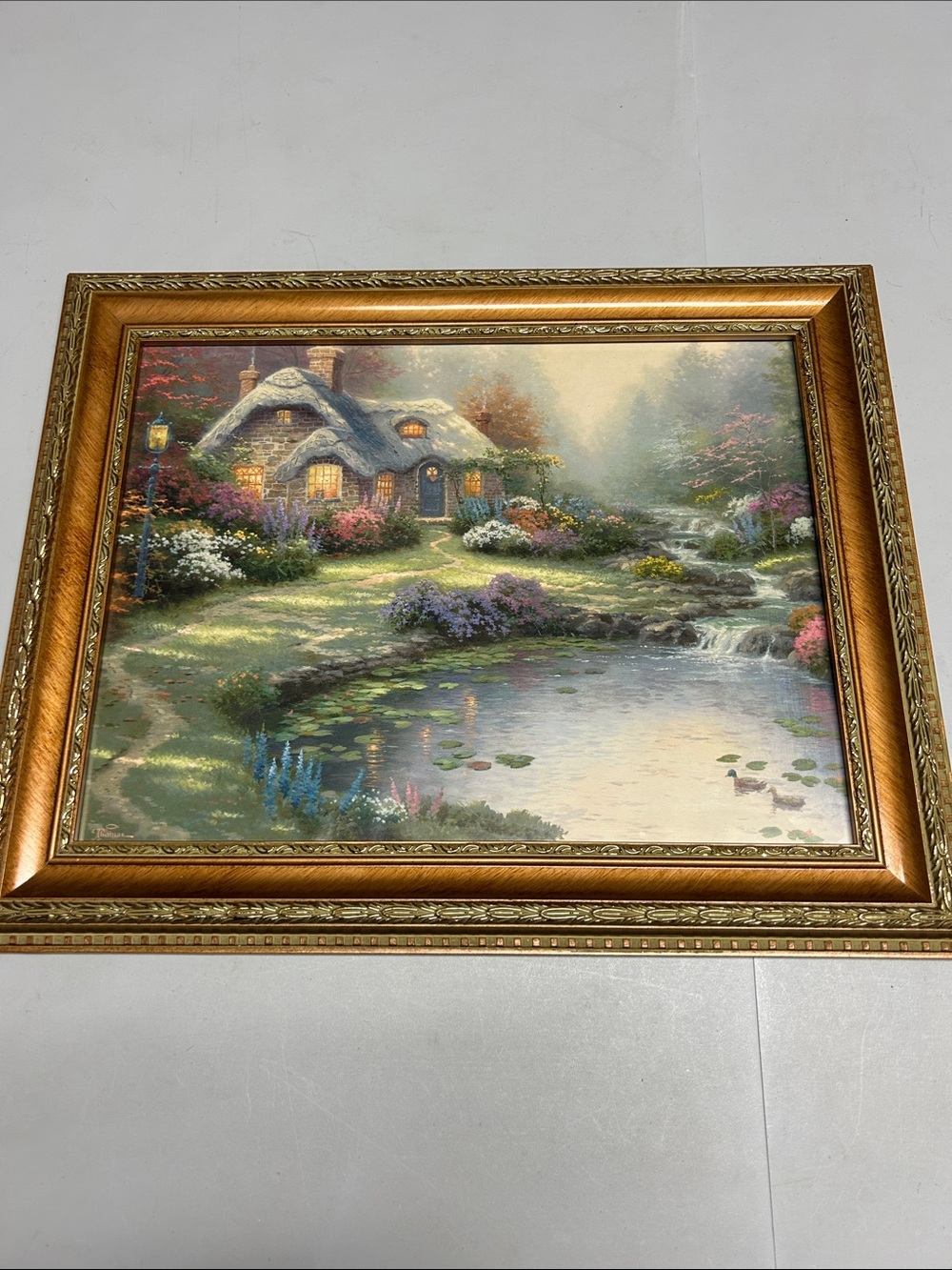 Thomas Kincaid art print in frame Everette’s Cottage